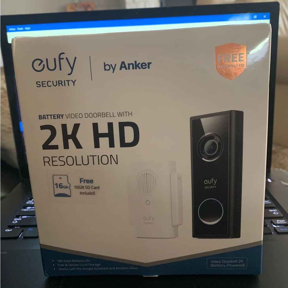 EUFY 2K HD WIRELESS DOOR BELL CAMERA